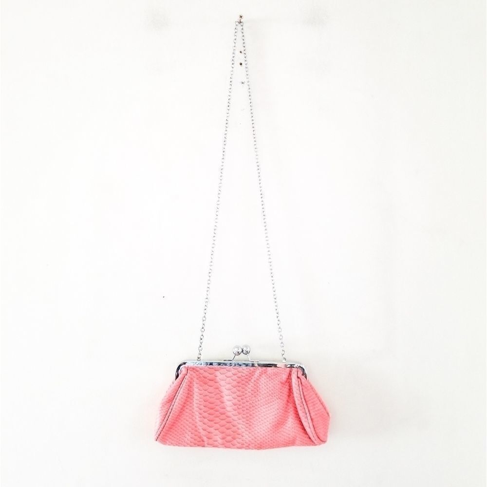 Expressions NYC clutch with metal shoulder bag
